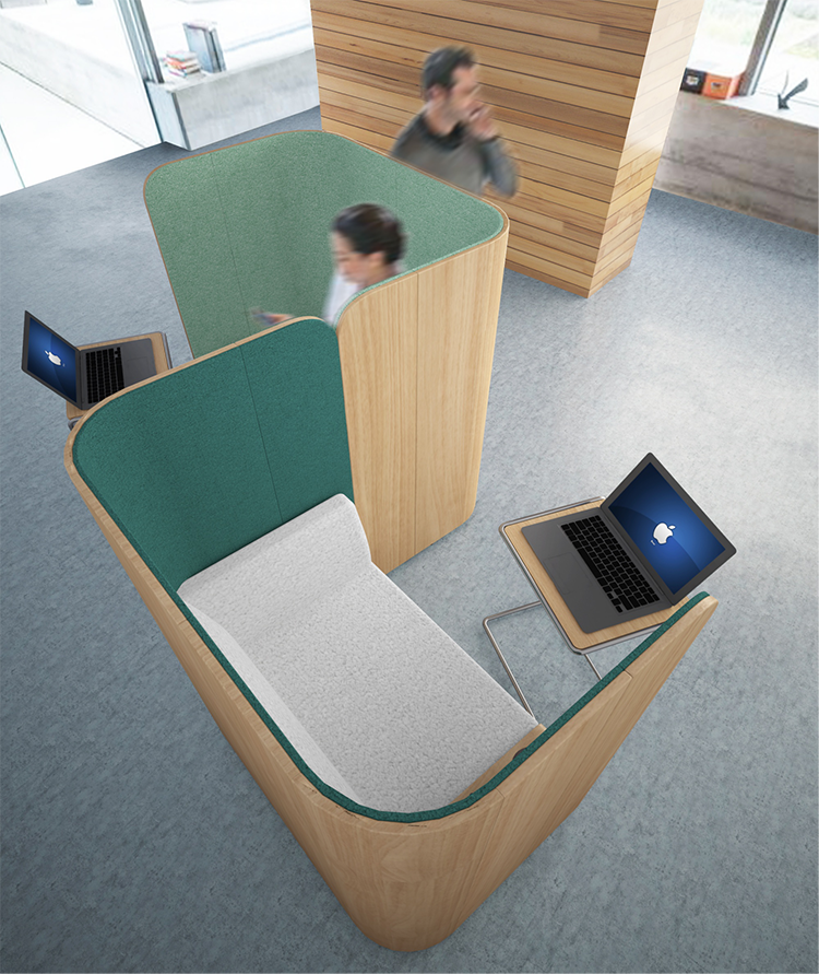 Private Space Seating Conference Office Meeting Pod met bank