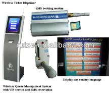 bank/hospital/clinic/airport/restaurant wireless queue management system customer queue system with SMS booking and VIP services