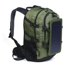Waterproof Hiking Backpack with Solar Charging - Large Capacity Outdoor Camping Bag