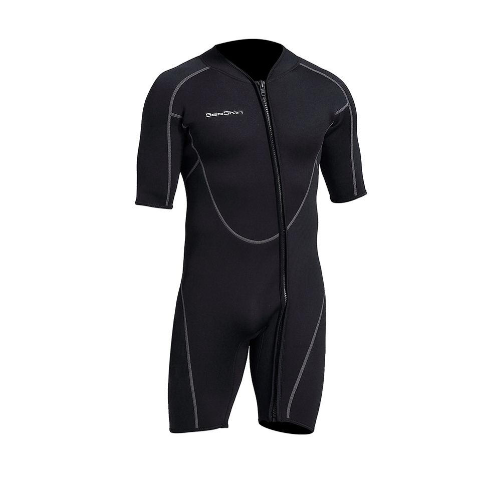 Seaskin erkekler takım elbise kısa neopren dalış wetsuit