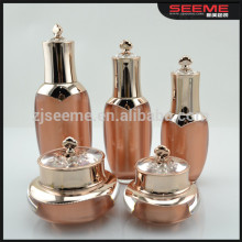 imperial crown shape acrylic cosmetic packaging bottles