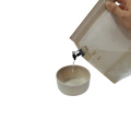 Bolsa de papel kraft con canalón para cafetera y filtro de té y café de 400 ml