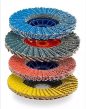 Net covered calcined sand flap disc