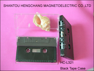 audio cassette black housing
