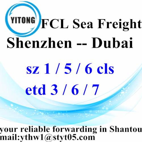 Horaire d&#39;expédition de Shenzhen à Dubai Ocean Freight Shipping