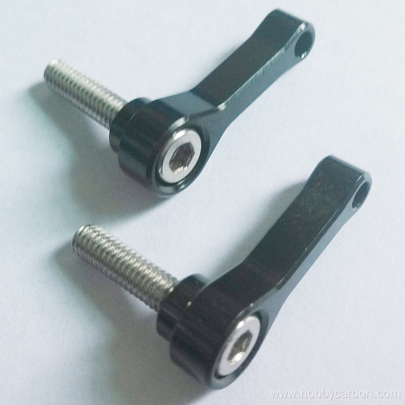 M3 custom anodized aluminium handle thumb screw