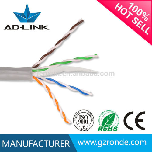 High frequency 4pair cat6 utp ethernet cable china manufacturer