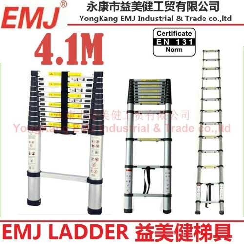 4.1m Single Telescopic ladder auminium ladder price ladder telescopic