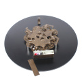 Large Wooden Clock with Gears