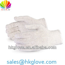 Natural White String Knit Cotton/Polyester Gloves