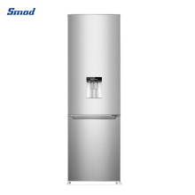Smad DDB-280R Stainless Steel Water Dispenser Double Door Bottom Freezer Refrigerator