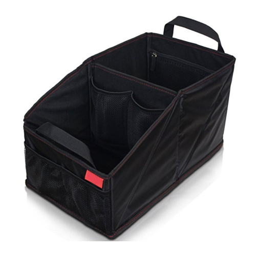 Red Stitching Car Seat Organizer for Front Backseat