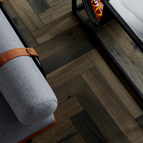 ヘリンボーンオーク材木寄木細工ヘリンボーン堅木張りの床