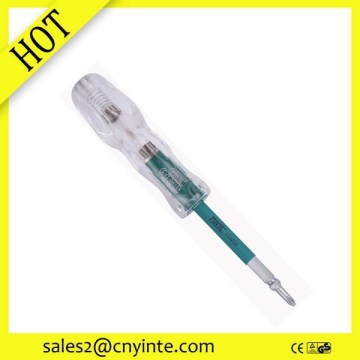 China manufacture Acrylic crystal Handle electrometric screwdriver tester with CE