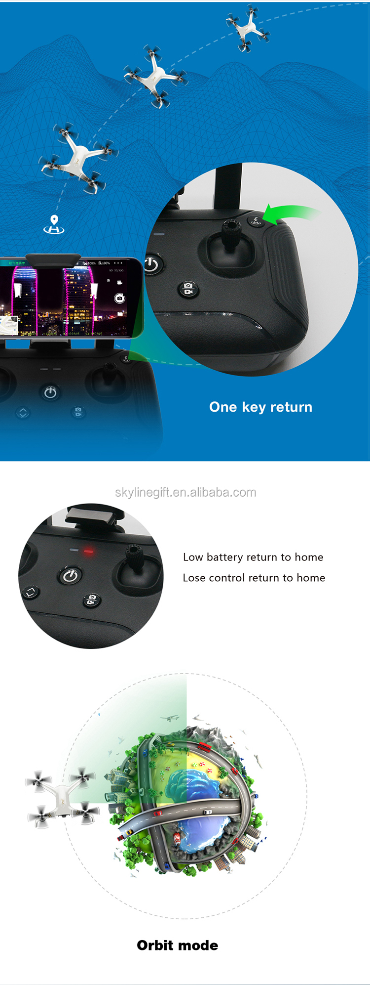 Newest Drone C-Fly SmartPro 10KM long distance flight 1080p HD camera drone