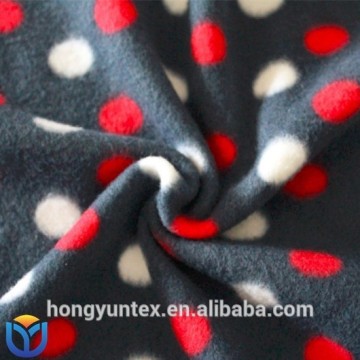 Weft Knitted 100% Polyester Custom Printed Polar Fleece Fabric