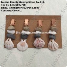 Decorative Marble and Shell Tablecloth Weight Clips