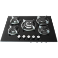 5 Burner Gas Plate Tempered Glass Hobtop