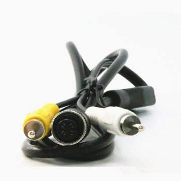 Industrial grade shielded 4 pin to RCA Adapter extension cable