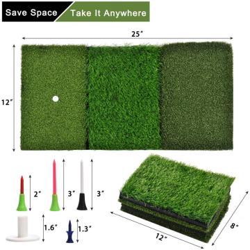 Alfombrilla de goma para putter de golf, campo de prácticas, alfombrilla para golpear