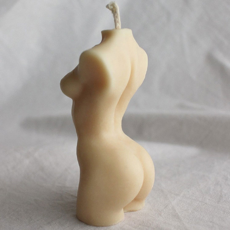 unusual woman body candles