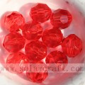 Transparent acrylic round 32 facets diamond beads spacer beads