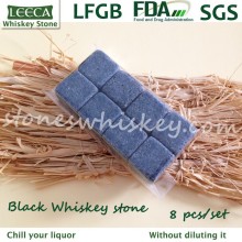 Basalt whiskey stones | whiskey black stone 8 pcs set