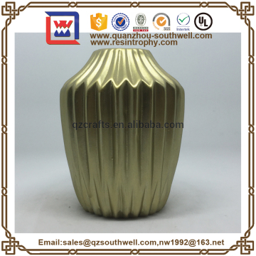 decorative golden flower vase