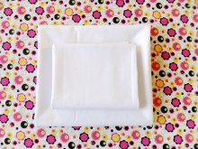 Bleached white polyester and cotton fabric 133x72