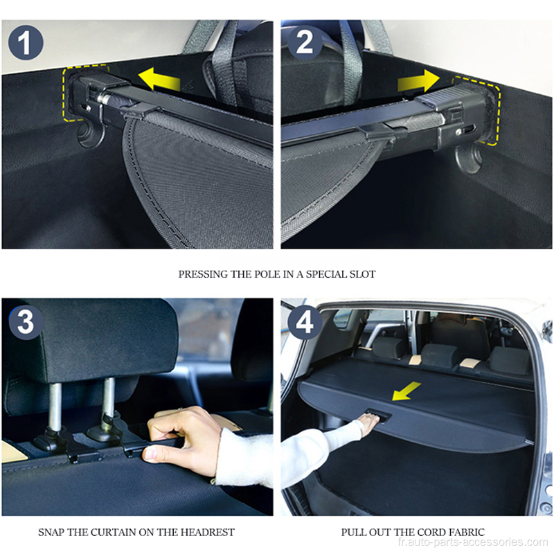 Couvercle de chargement arrière rétractable pour Chevrolet Orlando