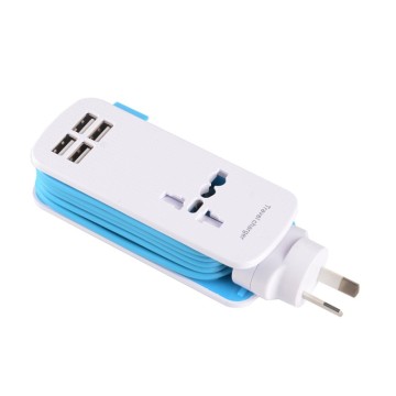 Universele reisadapter met 4 USB USB-poorten