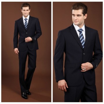 new designs men blue suit pant coat