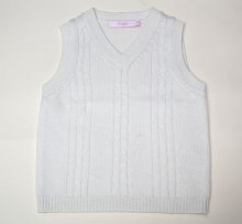 baby kids wool cashmere Sweater V neck sleeveless pullover knitwear SWT-C0006