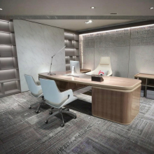 Wood Finish Large Executive Desk