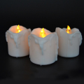 Gotas de vela mudança cor luz Tealight