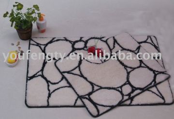 acrylic washable bathroom mat sets