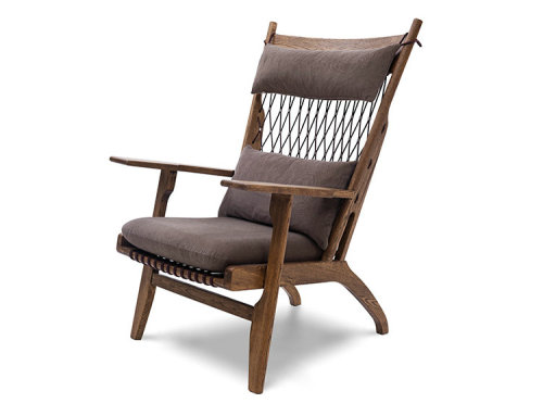 Vardagsrum Wegner PP129 Web Chaise Lounge Chair