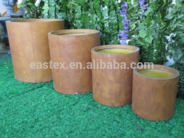 Garden fiber glass plant pot / fibre clay pot / clay flower pot wholesale