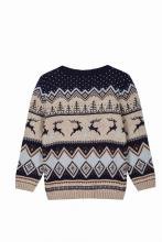 Boy's Knitted Christmas Reindeer Ugly Pullover