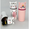 Custom Wholesale Cartoon Silicone Stand Up Pen Case