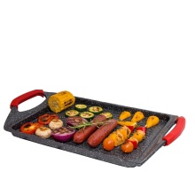 Medical Stone Coated Barbecue Stovetop Frying Pan Grill Griddle Square