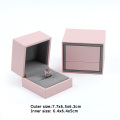 Niestandardowe różowe, fantazyjne papierowe luksusowe pudełko biżuterii