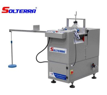 V-cutting machine for pvc window fabrication