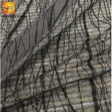 popular style fancy lurx flock fabric