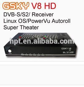 GSKY V8 GLOBAL Auto Roll POWERVU SATELLITE RECEIVER
