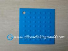 Non-toxic Silicone Heat Resistant Mats , Blue Silicon Pastry Mat