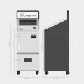 Máquina de dispensador de caixa e moedas para pagamento de utilidade