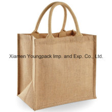 High Quality Custom Reusable Eco Large Natural Jute Carry Bag