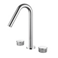 Sanitary ware New designed Separate 2 handle high quality brass rose gold bathroom basin mixer faucet