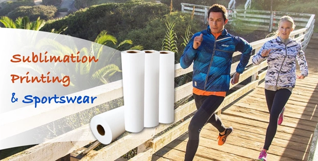 100GSM High Sticky Sublimation Transfer Paper 72" 100m for Spandex Lycra